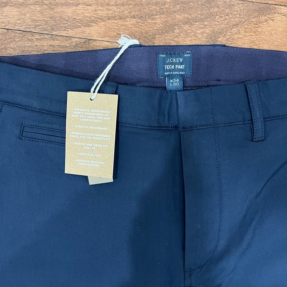 Men’s J.Crew Tech Pant Size 34 Length 28 Blue - Picture 2 of 2